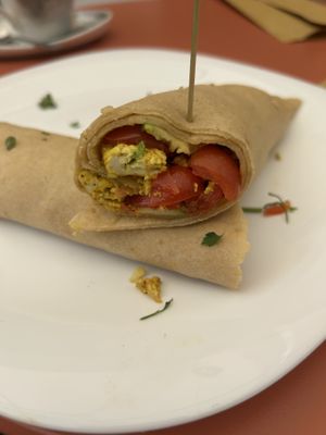 Tofu scramble crepe   at TÈCO in Palermo