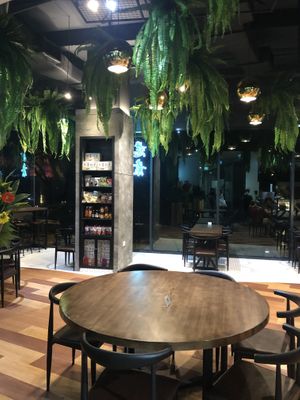 interior seating area at Leaf Corner 慈素 - Tai Seng in Central Singapore