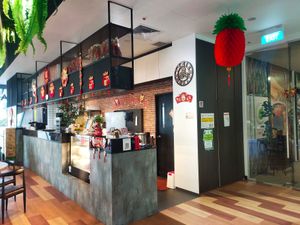 Cashier counter at Leaf Corner 慈素 - Tai Seng in Central Singapore