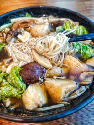 Bak kut teh mee suah tastes very light at Leaf Corner 慈素 - Tai Seng in Central Singapore