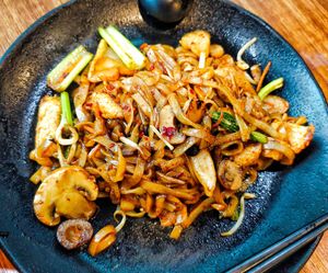 Fried kuey teow at Leaf Corner 慈素 - Tai Seng in Central Singapore