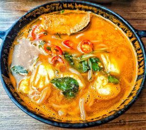 Asam laksa, delicious and flavourful enough, recommended at Leaf Corner 慈素 - Tai Seng in Central Singapore