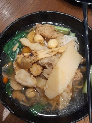 Bah kut teh with handmade noodle soup at Leaf Corner 慈素 - Tai Seng in Central Singapore