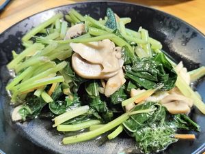 sweet potato leaves (sauteed) at Leaf Corner 慈素 - Tai Seng in Central Singapore