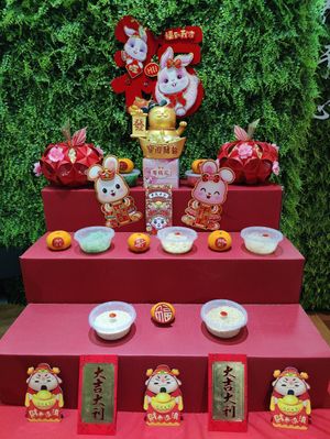 vegetarian raw fish decor at Leaf Corner 慈素 - Tai Seng in Central Singapore