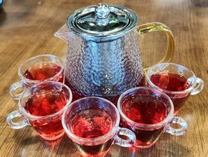 hibiscus tea at Leaf Corner 慈素 - Tai Seng in Central Singapore