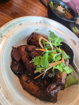 Meicai 
eggplant at Leaf Corner 慈素 - Tai Seng in Central Singapore