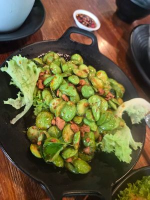 Sambal petai at Leaf Corner 慈素 - Tai Seng in Central Singapore