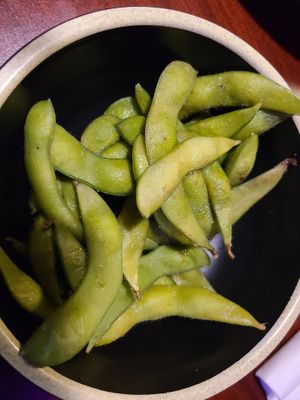Edamame without the spice oil - This was tasty at The Honu in Dunedin
