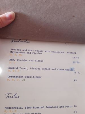 Sandwiches at Lucy's in Ardfern