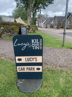 Sign to Lucy’s (2 food trucks with outdoor sitting area)  at Lucy's in Ardfern