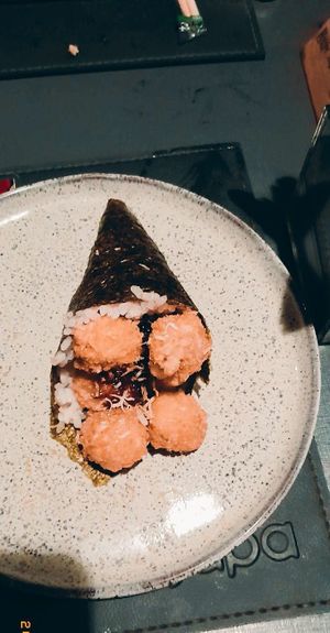 temaki de tofu (muito crocante) #Veganuary at Japa at Home in Natal