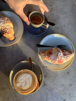 Vegan raspberry croissant! 🥐   at Chalet & Co in Sunrise Beach