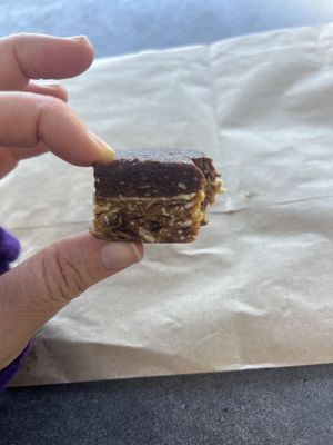 Yummy date slice. Not too sweet   at Chalet & Co in Sunrise Beach