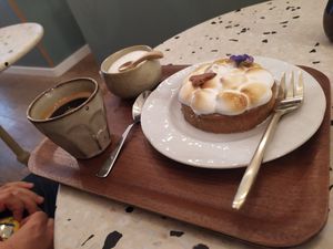 Tarte citron at Michel MaBelle in Bordeaux