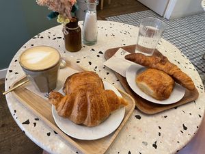 Pains au chocolat and croissants  at Michel MaBelle in Bordeaux