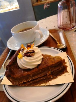 Pecan pumpkin pie at Michel MaBelle in Bordeaux
