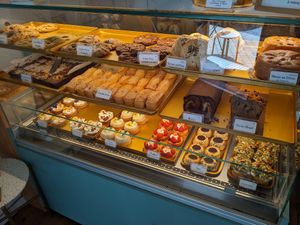 Selection of pastries and cookies at Michel MaBelle in Bordeaux