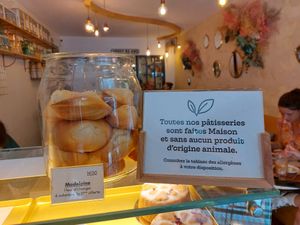 Glass of madeleines / all vegan! at Michel MaBelle in Bordeaux