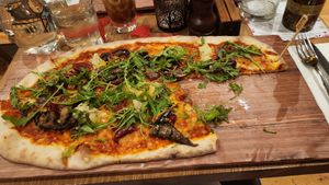 Vegan mataterainan pizza at Wildwood in Plymouth