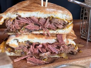 Philly cheesesteak with chunk meatt  at Brooklyn Organic Kitchen in Mahopac