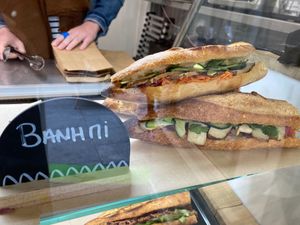 Banh Mi Sandwich at Eve, la sandwicherie végétale in Paris