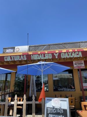 The front at Culturas Hidalgo y Oaxaca Restaurant in Salinas