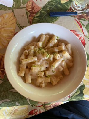 Massa ao limone at Magia Cantina Vegana in Santa Catarina