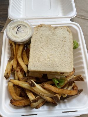 Cult Sammich with Fries and Ranch Dressing at Infinity Room in Salem