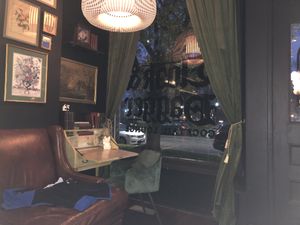 Looking out on 11th at Cloak & Dagger in Cleveland