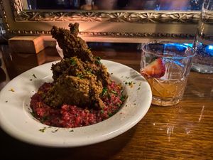 Fried Chick’n  at Cloak & Dagger in Cleveland