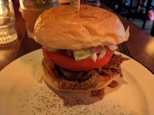 Gyro sandwich at Cloak & Dagger in Cleveland