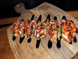 Bruschetta at Cloak & Dagger in Cleveland