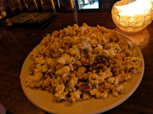 Barbecue popcorn at Cloak & Dagger in Cleveland