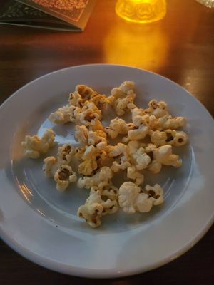 House seasoned popcorn at Cloak & Dagger in Cleveland