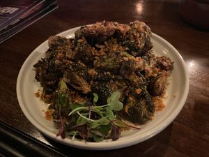 Brussels sprouts  at Cloak & Dagger in Cleveland