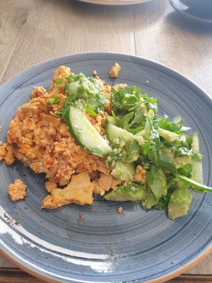 Scrambled Tofu at Earthbound Bowra in Nambucca Heads