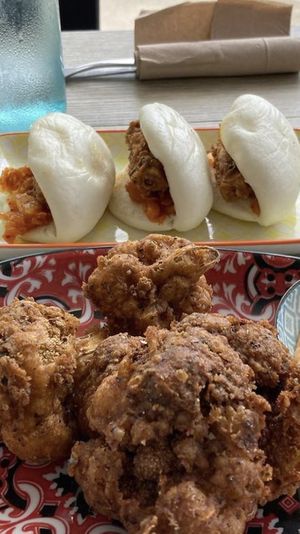 Bao and cauliflower at Earthbound Bowra in Nambucca Heads