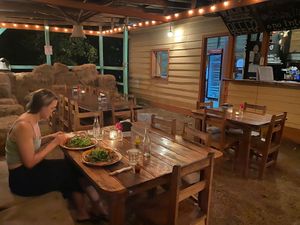 1/2 of the seating area. at La Leyenda de L'Antico Forno in Puerto Viejo De Talamanca