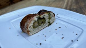 Olive focaccia   at La Leyenda de L'Antico Forno in Puerto Viejo De Talamanca