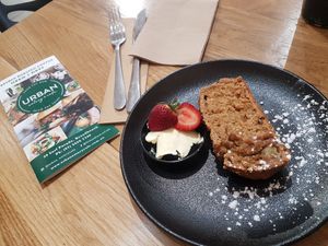 Vegan banana bread at Urban Eatery & Cafe in Broadbeach