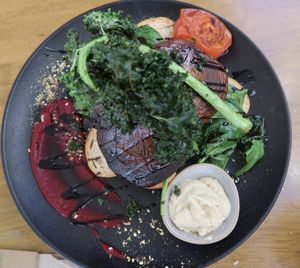 Vegan sourdough breakfast  at Urban Eatery & Cafe in Broadbeach