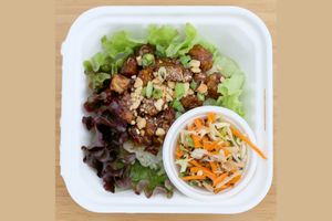 Indonesian Style Tempeh Lettuce Wrap at Planted PDX in Portland