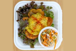 Curried Chickpea Lettuce Wrap at Planted PDX in Portland