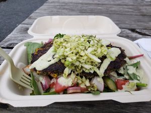 Falafel Chop Salad at Planted PDX in Portland