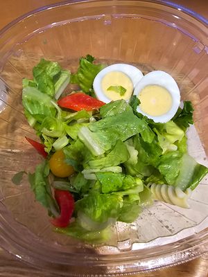 You can also make your own salad. at Margo Salad Deli in Tokyo