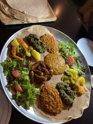 Vegetarian Taste Plate  at Kilimanjaro in Frankfurt