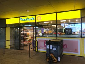 outside of 1 venue at Pressbyrån in Gothenburg