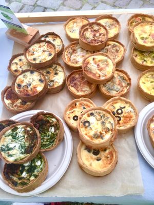 Quiches - also vegetarian - at Tarte in Plon