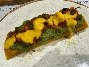 Constructed Tamale at Just Vegan - Marina Walk Pearl in Dubai